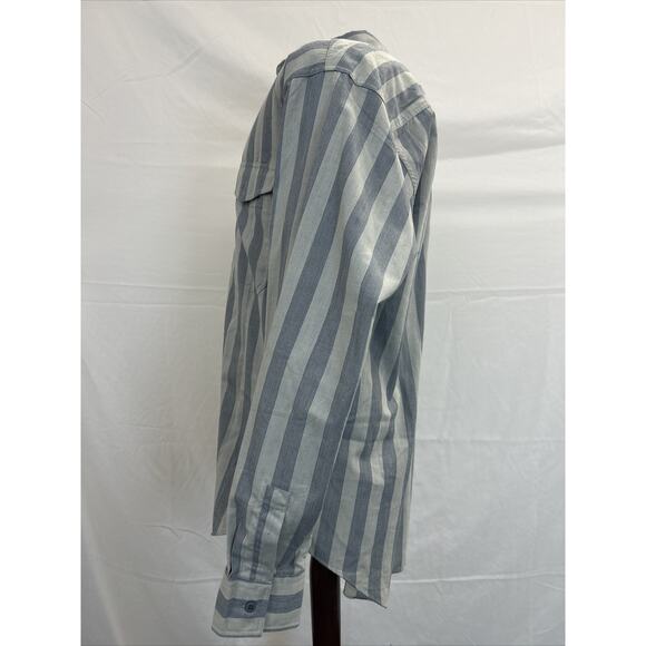 Vintage Levi's Shirt Adult Large Blue Long Sleeve Button Down Big E Silver Label - Picture 4 of 12